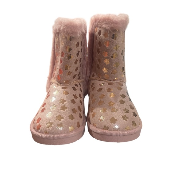 OLIVIA MILLER GIRL Winter Boots Flower Rose Gold
Metallic Butterfly Faux-Fur - Picture 3 of 7